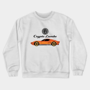 Crypto Lambo BlackLogo Crewneck Sweatshirt